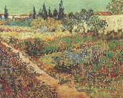 Flowering Garden with Path (nn04) Vincent Van Gogh